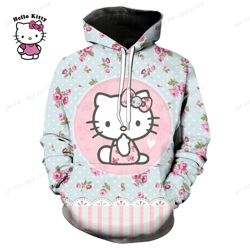 

Hello Kitty Spring New Boys 4-14 Years Clothes 2023 Outerwear 3D Cartoon Frozen Baby Tops Girls Kids Toddler Hoodie Sweatshirts