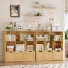 Toy Storage Organizer with Movable Drawers, Floor Storage Cabinet Toy Chest with Hidden Wheels and Storage Cubbies,Storage Chest 4