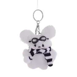 Kawaii Pochacco Plush Doll Keychain - Cute Anime Pendant for Children and Girls' Gifts (A)