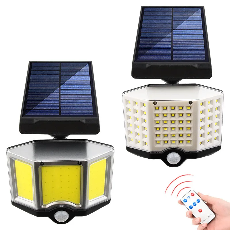 

COB/LED Solar Outdoor Light Solar Lamp Powered Sunlight Wall Light Waterproof PIR Motion Sensor Street Light Garden Decoration