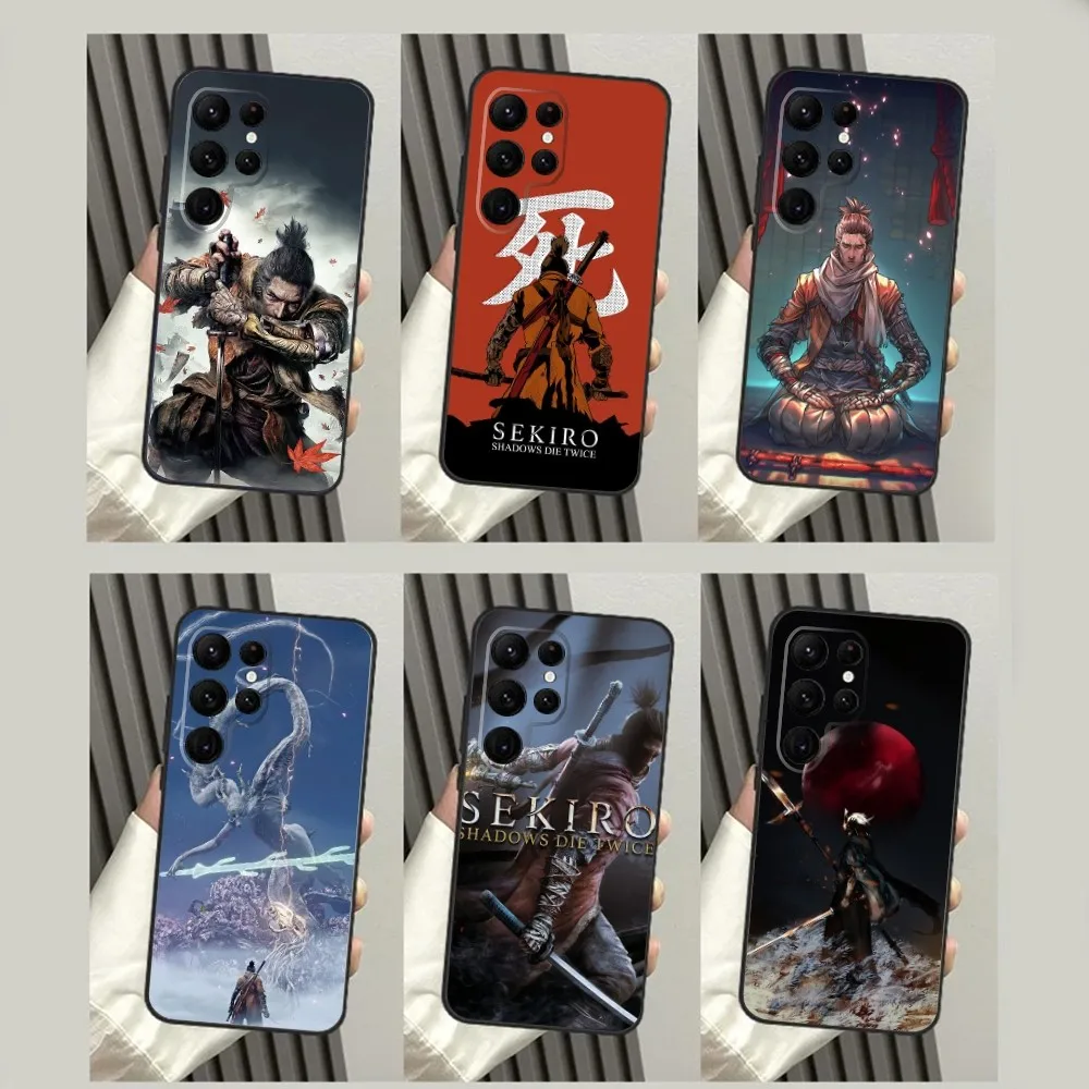 S-Sekiro Shadows Die Twice Phone Case Per Samsungs23,S22,S21,S20 Ultra Pro S10,S30Plus,S9,20Lite Ultra Black Cover