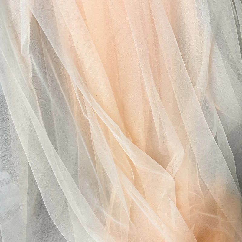 Lilac and Yellow Soft Tulle Fabric for Creative DIY Projects and Elegant Decor