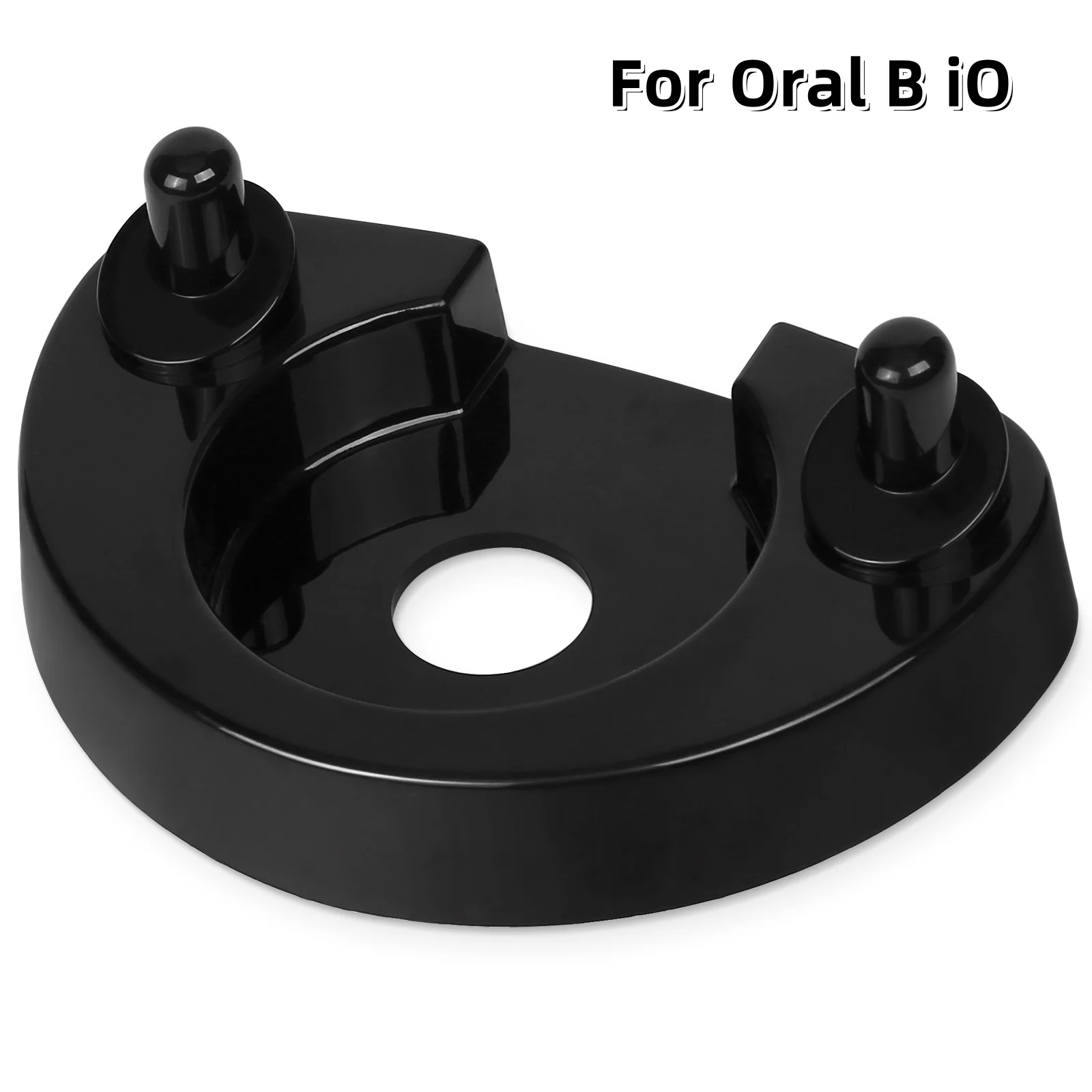 Toothbrush Holder For Oral B iO Electric Toothbrush Bathroom Organizer Countertop Brush Head Holder Charging Dock Stand Black