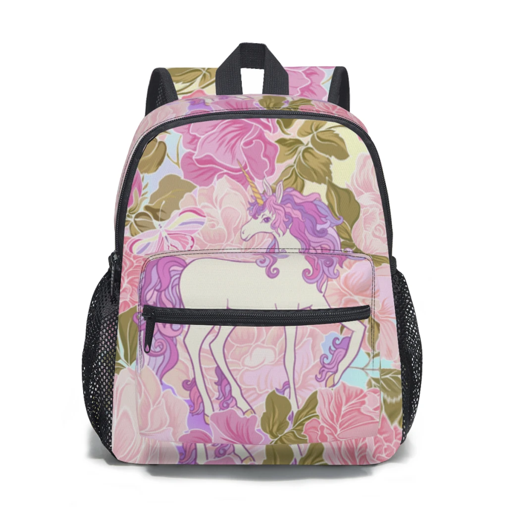 

Unicorn with Butterfly rainbow Kids School Backpack Child Schoolbag Bookbag Primary Student Bag for Girls Boys