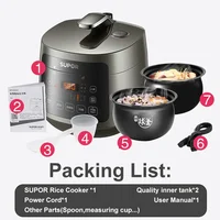 SUPOR autocuiseur électrique 3L Double doublure cuiseur à riz multifonctionnel Portable haute qualité appareils de cuisine ménagers 6
