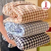 Elegant Plaid Flannel Bed Fitted Sheet - Luxurious Soft and Warm, Hypoallergenic, Ensures a Comfortable Serene Sleep Experience