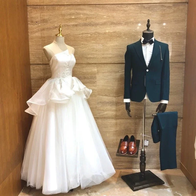 Clothing Store Dressmaker Mannequins Props Men's Full Body Mannequin Retro Half Body Suit Dress Window Mannequin Display Stand