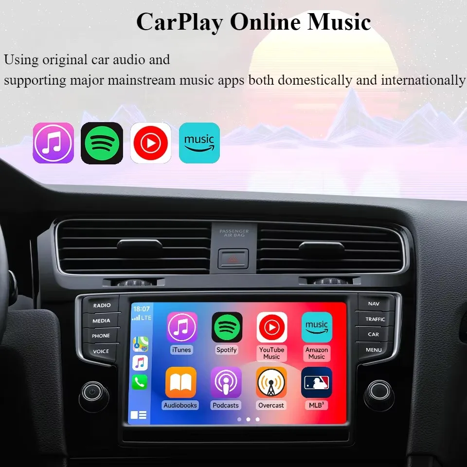 새로운 미니 무선 CarPlay 안드로이드 자동 무선 어댑터 스마트 미니 박스 플러그 앤 플레이 WiFi 빠른 연결 유니버설