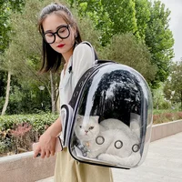 Cat Carrying Bag Breathable Portable Pet Outdoor Travel Backpack Transparent Bag Carrier Pet Transport Space Capsule