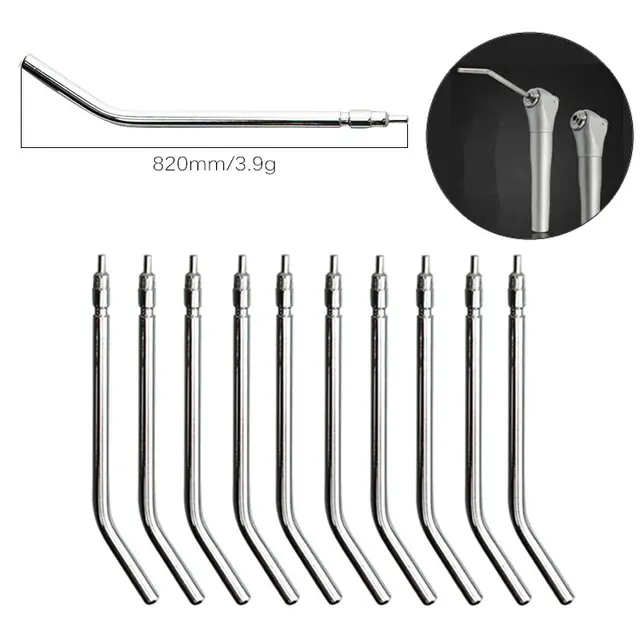 10/20/30pcs/pack High Quality Stainless Steel Dental 3 Way Syringe Tips Air Water Spray Triple Syringe 3 Way Tube Dental Tool