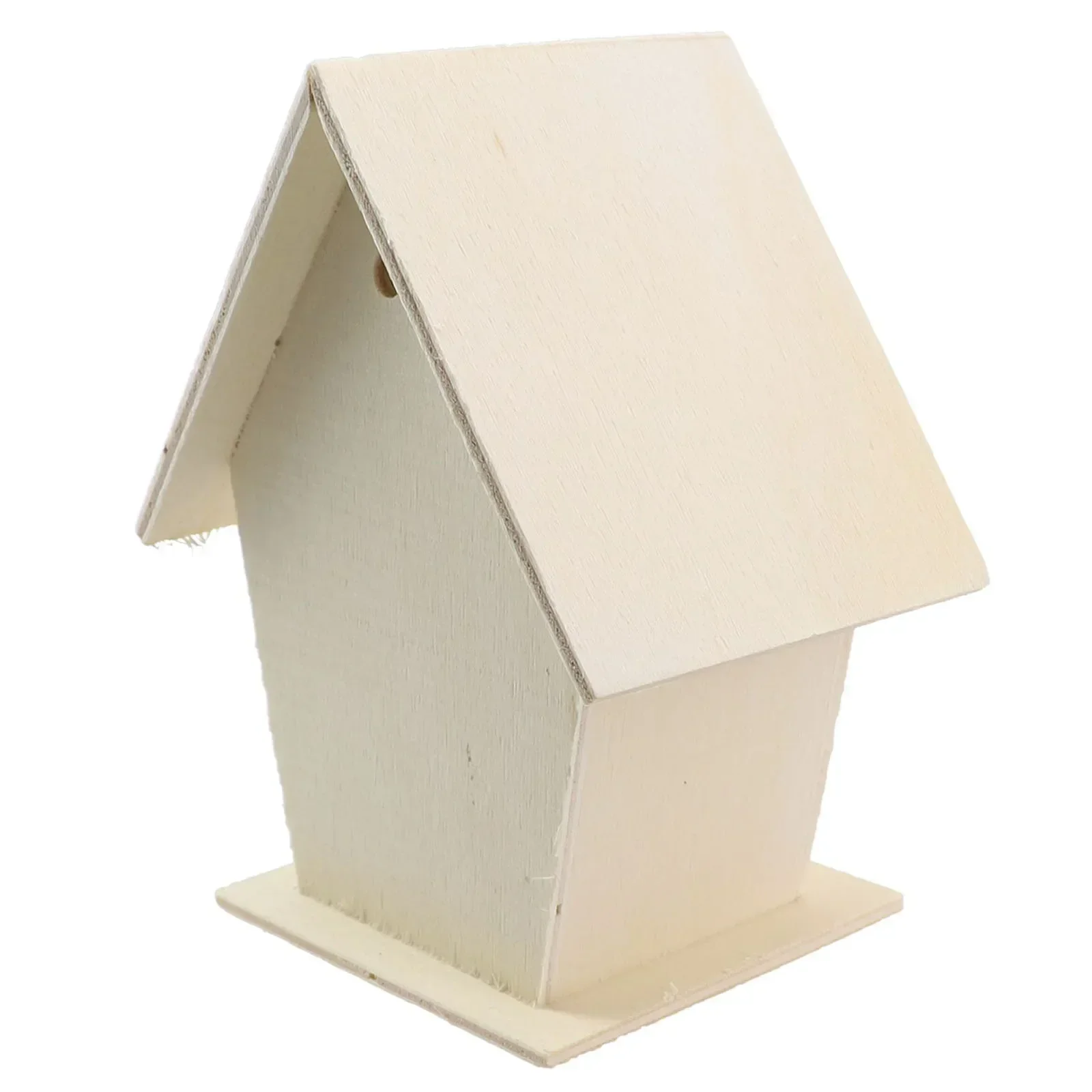 Wooden Bird House Nest Dox Nest House Bird Craft Box Wooden Birdhouse Decoration For Home Garden DIY Supplies 1pcs