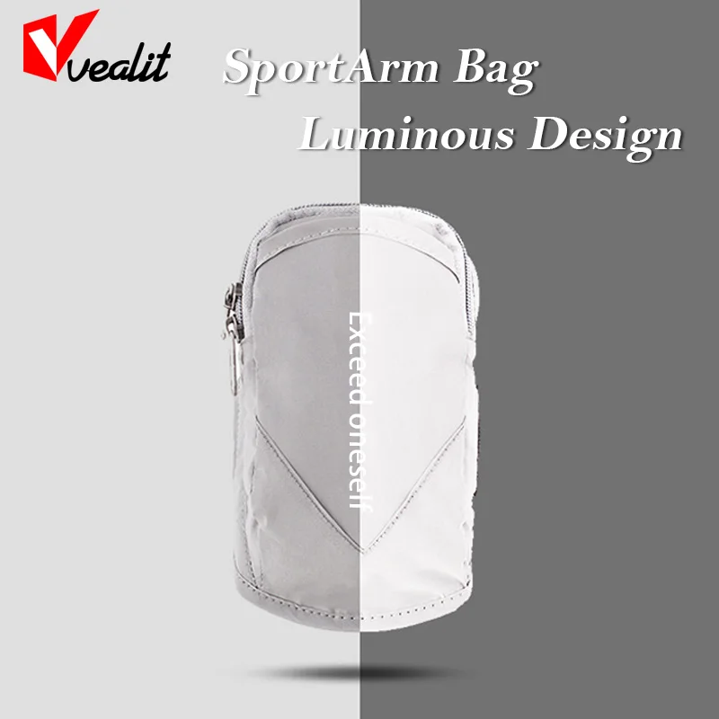 

6.5' Universal Running Sports Arm Band Reflective Bag Outdoor GYM Armbands Waterproof Bag Wallet Luminous Phone Bag Case Holder