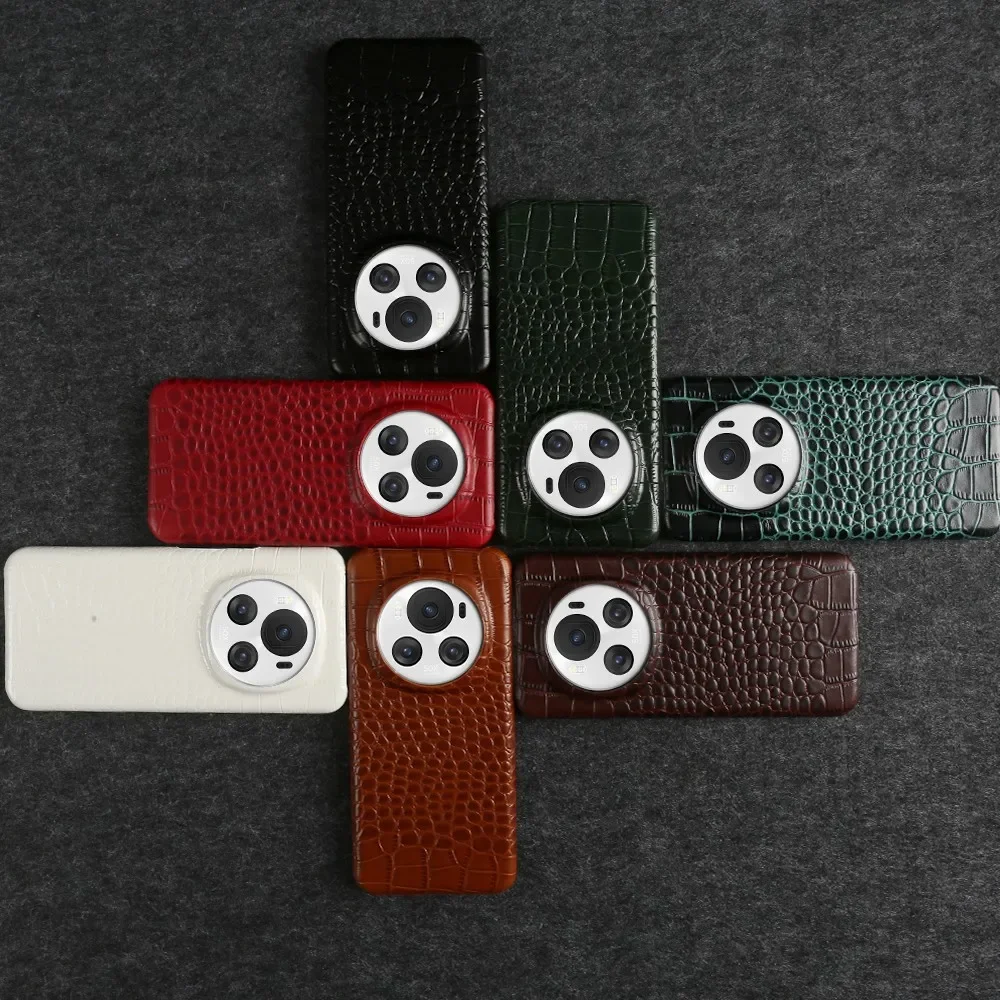 Premium Genuine Leather Phone Case - Elegant Cowhide Back Cover