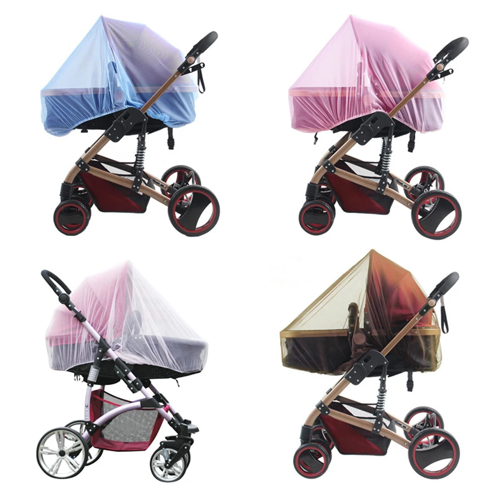 

Safe Baby Crib Mosquito Net Cart Insect Shield Children Pushchair Anti-Bug Netting Infant Protection Mesh Stroller Accessories