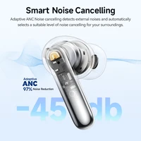 QCY Melobuds N50 ANC Bluetooth 5.4 Wireless Earphones Active Noise Cancellation 6 Mics Clear Call Earbuds Multipoint Connection - Image 2