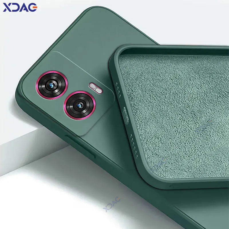 Enhanced Liquid Silicone Shockproof Phone Case - Soft 360° Protection, Original Square Design