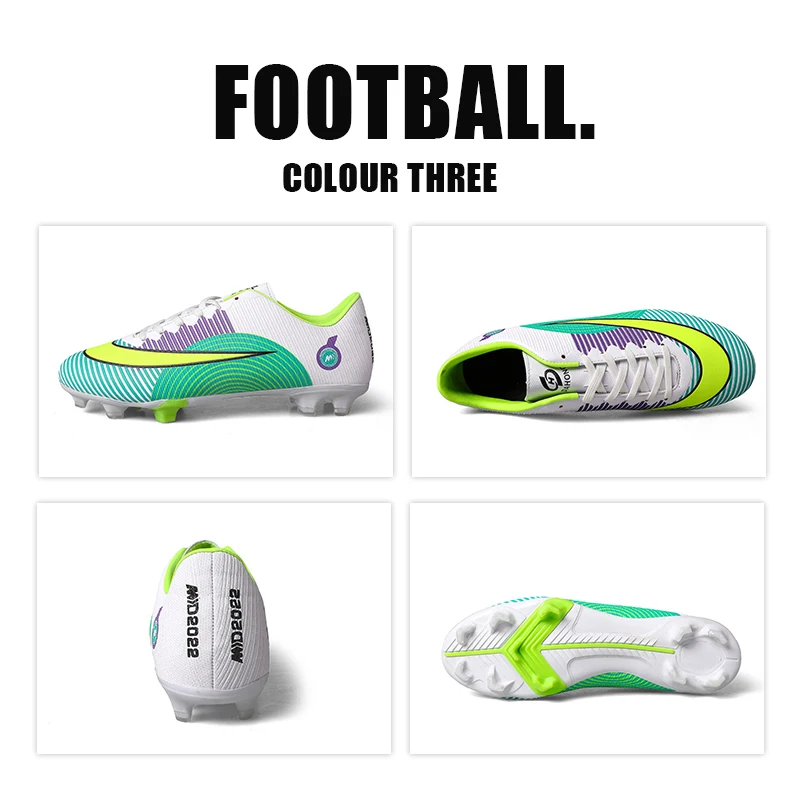 Children And Youth Professional Long Nail Football Shoes Men's Broken Nail Football Shoes Student Grass Football Shoes 31-45#