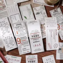 

Long bill notes retro ins hand account collage material message book tag Japanese note paper non-sticky kawaii stationery