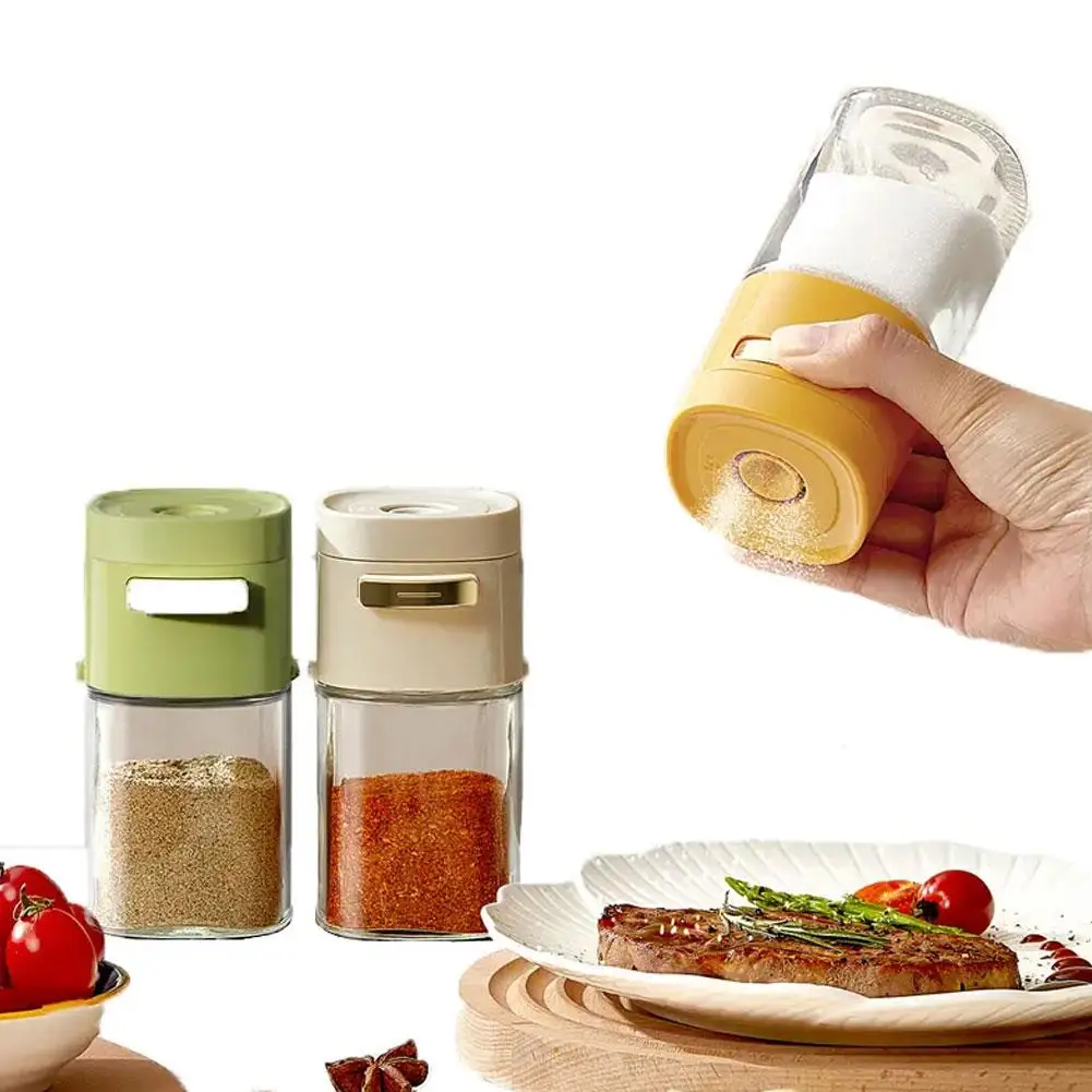 

Quantitative Salt Shaker Press Type Salt Control Bottle Spice Salt Container Shaker Jar Seasoning 0.5g Tool Plastic Pepper D8f5