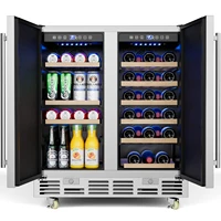 15 inch / 24 inch / 30 inch Beverage Refrigerator Stainless Steel Under Counter Beer Beverage Fridge Indoor/Outdoor Beer Cooler 1