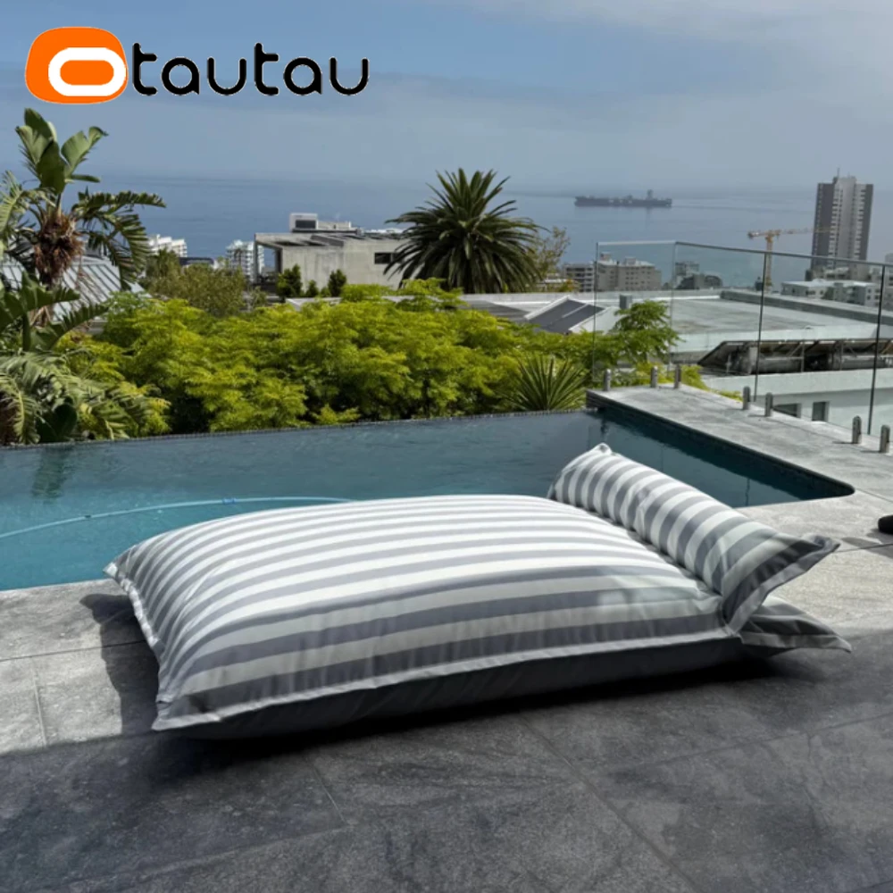 OTAUTAU Swim Pool Float Bean Bag Cover Outdoor Beach Lounger Sofa Bed DD204【No Filler!Please Fill It By Yourself !】