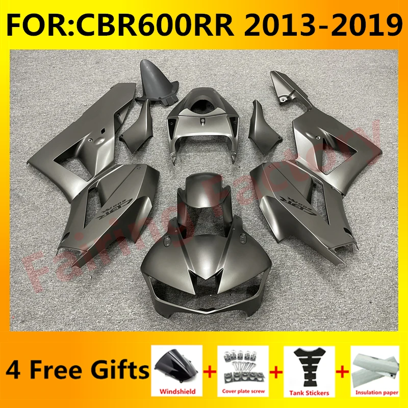 

Motorcycle Whole Fairings Kit fit for CBR600RR F5 2013 2014 2015 2016 2017 2018 CBR600 RR CBR 600RR full fairing set grey