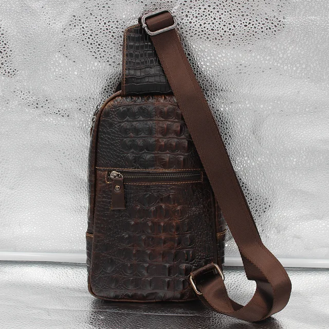 top quality cowhide genuine leather men shoulder messenger bag