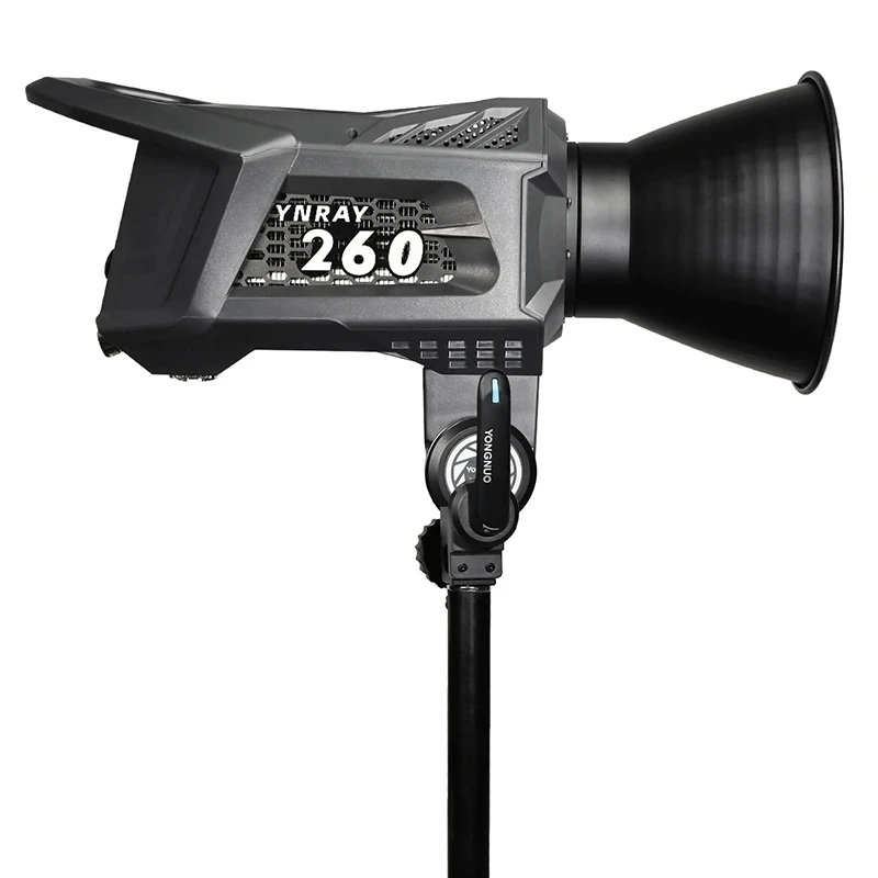 YONGNUO YNRAY260 COB 야외 LED 비디오 조명, 15000LUX 보웬스 마운트 스튜디오 램프, 전원 어댑터 포함, 브이로그 영화 유튜브용, 250W