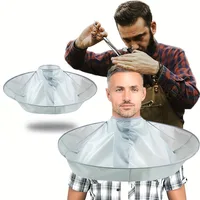 New In 2024 Hot Sale Adult Medium Size Haircut Cloak Cloth Hair Dye Breathable Household Haircut Cloak Foldable Haircut Tool 1