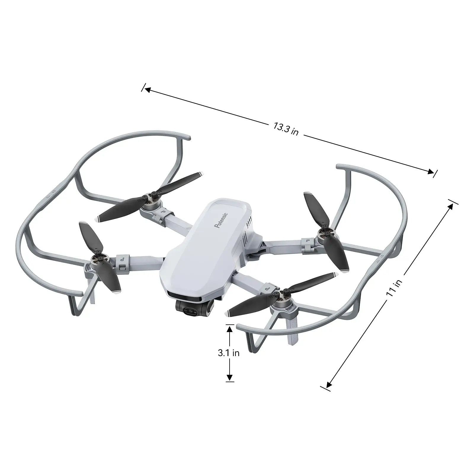 360&deg; Propeller Guard Potensic Compatibility To Potensic ATOM LT, ATOM SE, ATOM, 2 drone accessories,propeller protector
