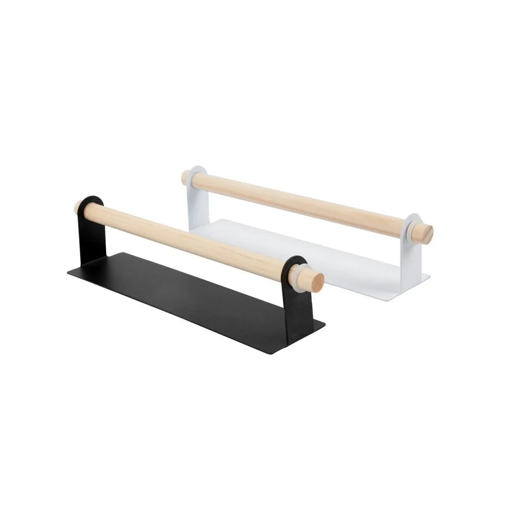 

New 1PC Wall Mounted Kitchen Self-adhesive Roll Paper Holder Towel Storage Rack Tissue Hanger Bathroom Accessories Support