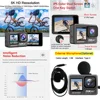 Action Camera G9SE 5K30FPS 4K60FPS 48MP 2.0 Touch LCD EIS Dual Screen Wi-Fi 170D DVR Webcam Waterproof 30M 5X Zoom Sports Camera 6
