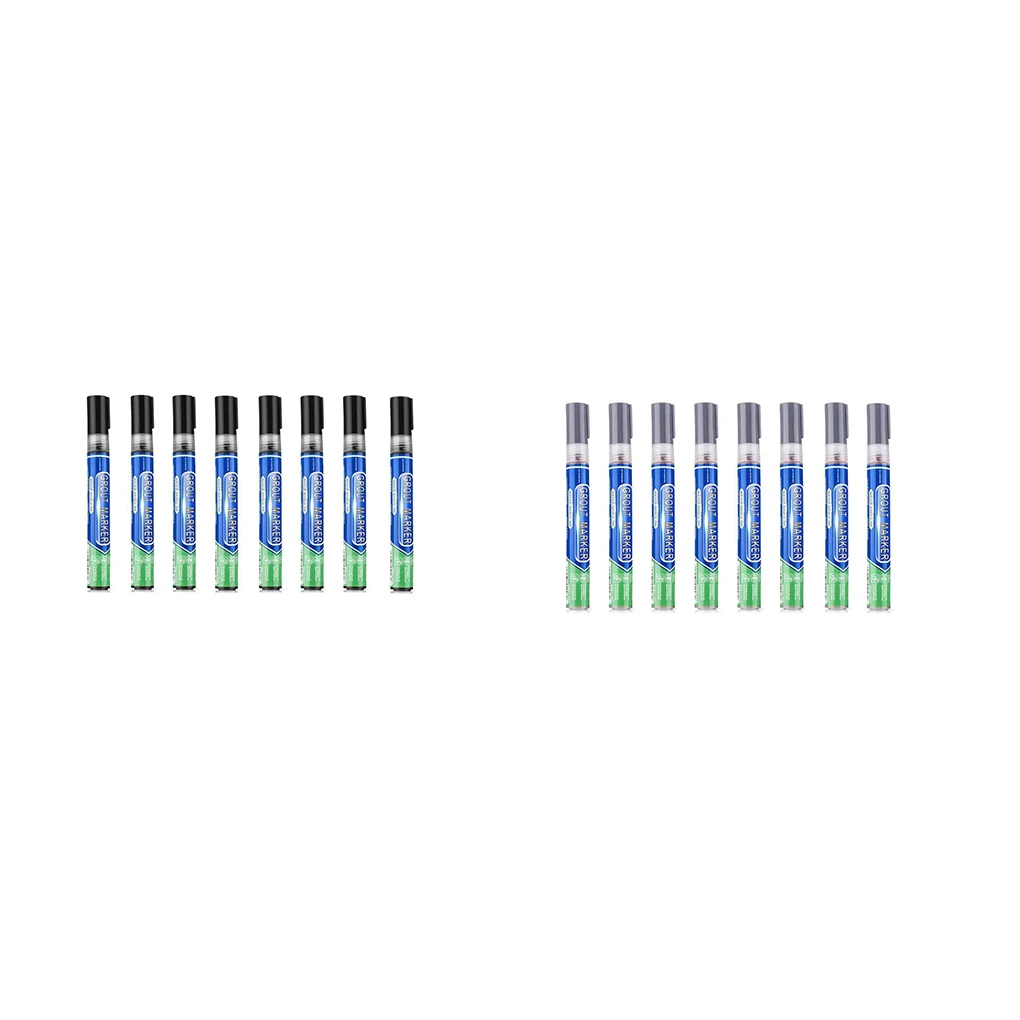 8 Pieces Tile Repair Pen Grout Filling Agents Wall Bathroom Marker Black