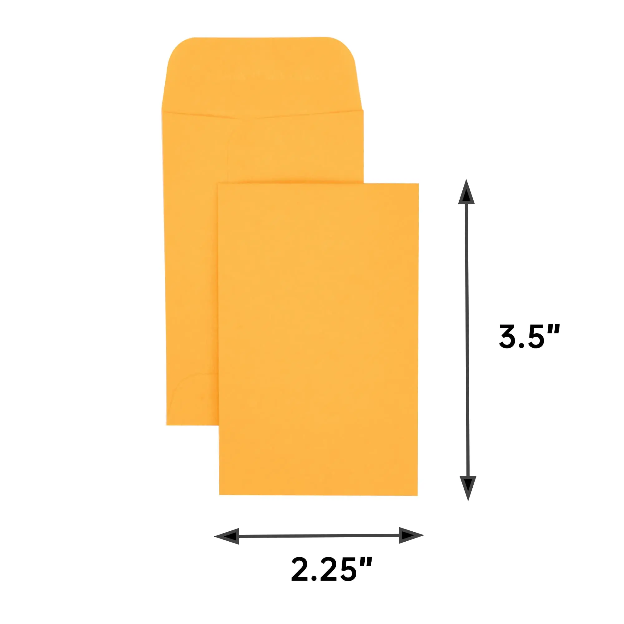100 Coin and Crash Envelopes with Gummed Flap, Small Envelope for Home and Office 57x89mm