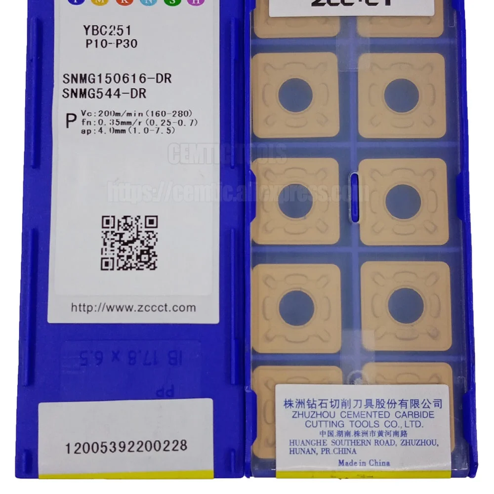 

ZCC 10pcs/Lot Turning Tools YBC251 SNMG150616-DR YBC252 YBD152 YBC151