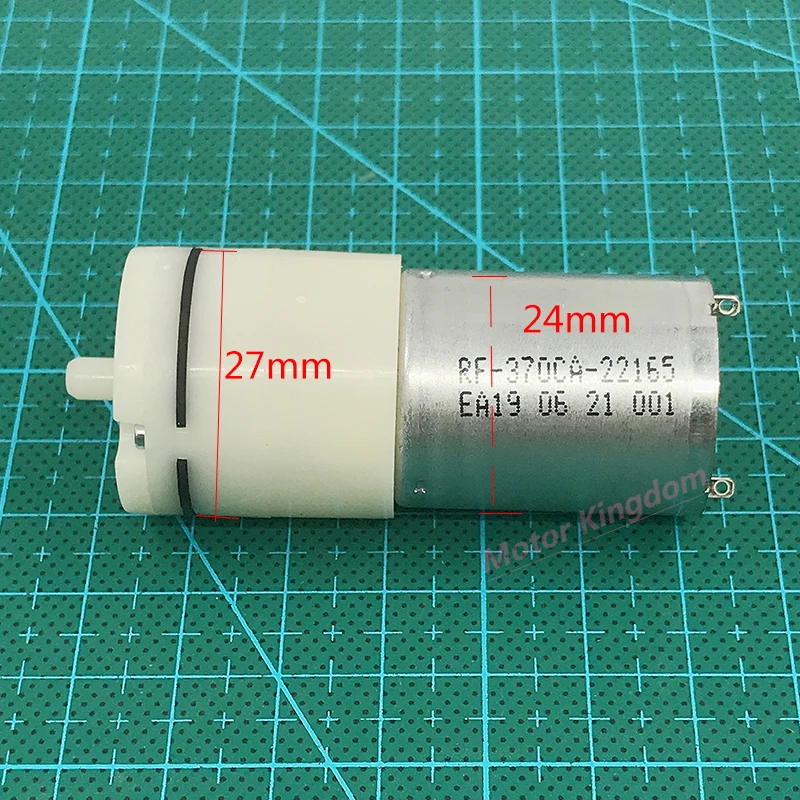 DC 3V 3.7V 5V 6V 12V 24V Micro 370 Motor Pump Vacuum Air Pump Large Pressure for Aquarium/ Water Fish Tank
