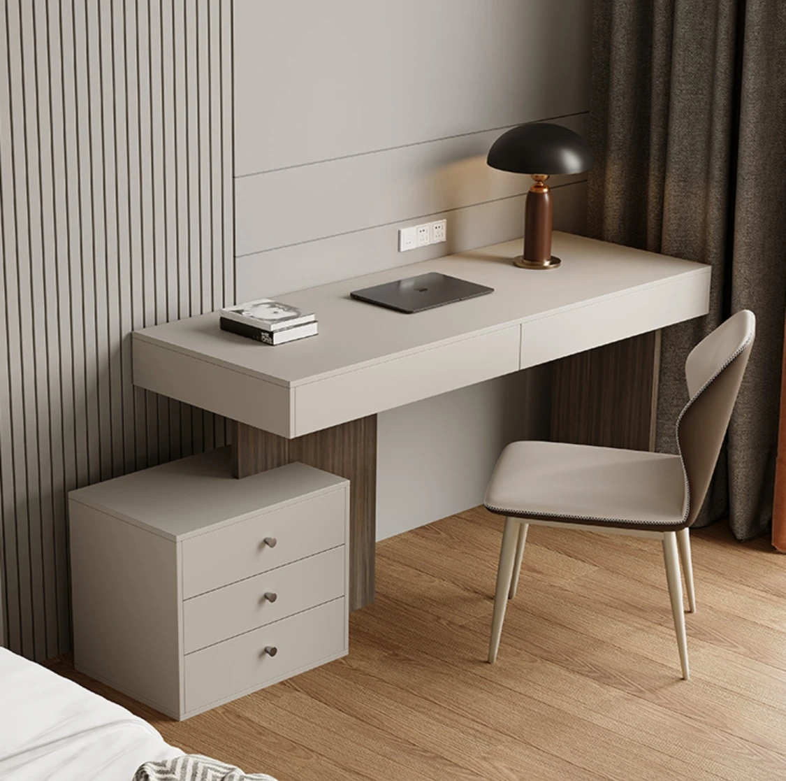 

Small unit rock slab light luxury dressing table