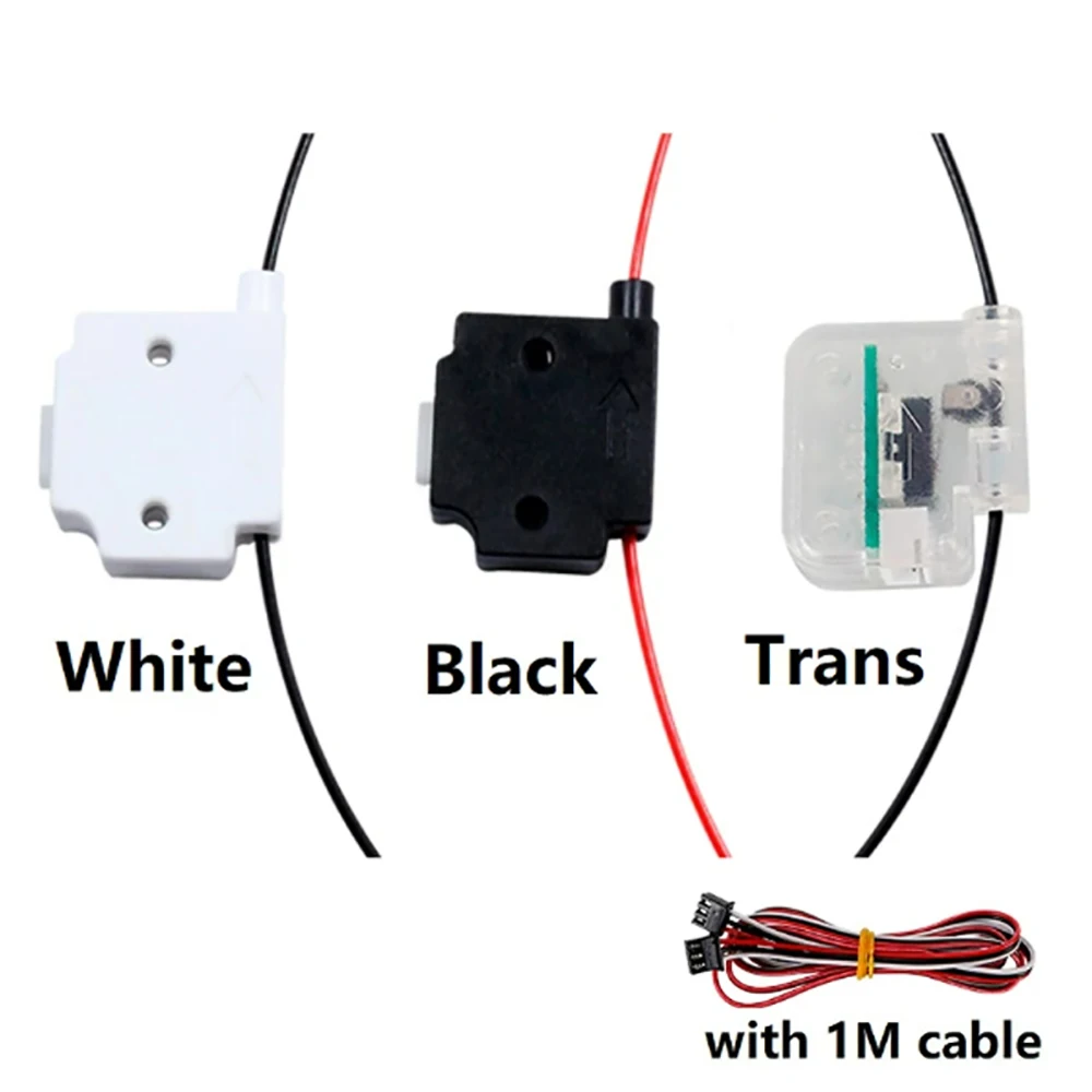 RAMPS 3D Printer Filament Break Detection Module With 1M Cable Runout Sensor Material Runout Detector For Ender 3 CR10 all metal cr10 hotend heatsink titanium alloy heat break j head kit for cr 10 ender 3 with mk8 0 4mm nozzle