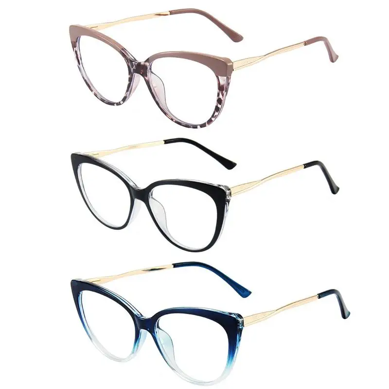 

Cat Eye Computer Glasses Blue Blocker Glasses Anti Glare Eyeglasses With Blue Light Blocking For Women Stylish Retro Cat Eye