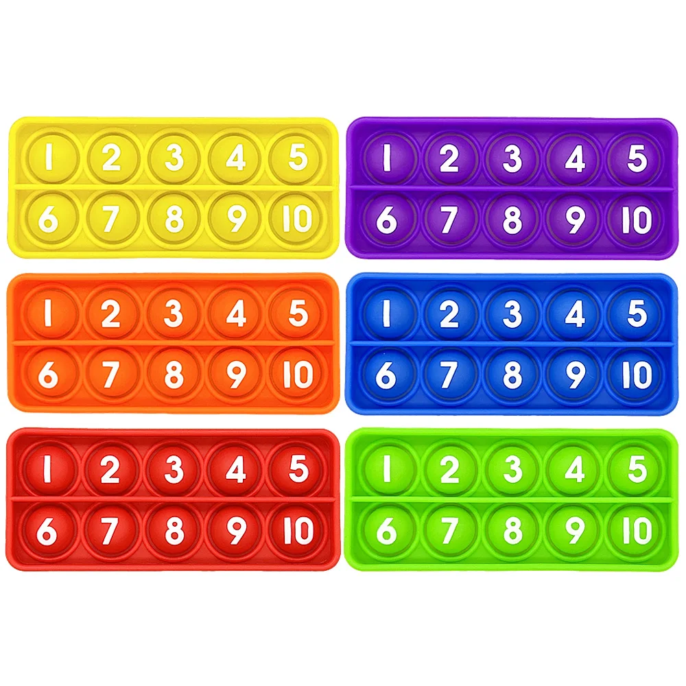 Math toys Ten Frames Math Pop Games Toy for Kids Math Manipulatives for Preschool Kindergarten Classroom Students Teacher Educational