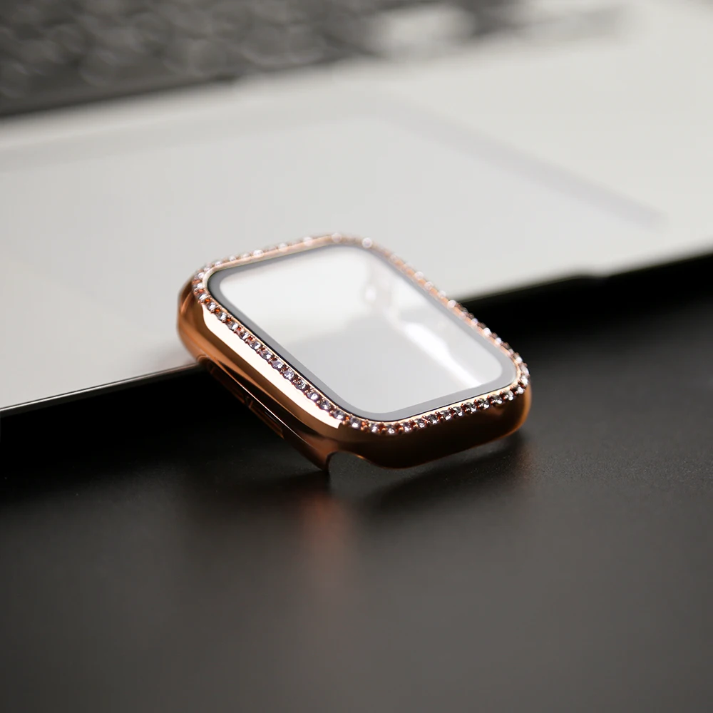 Luxury Bling Diamond Bumper Protector with Glass Case