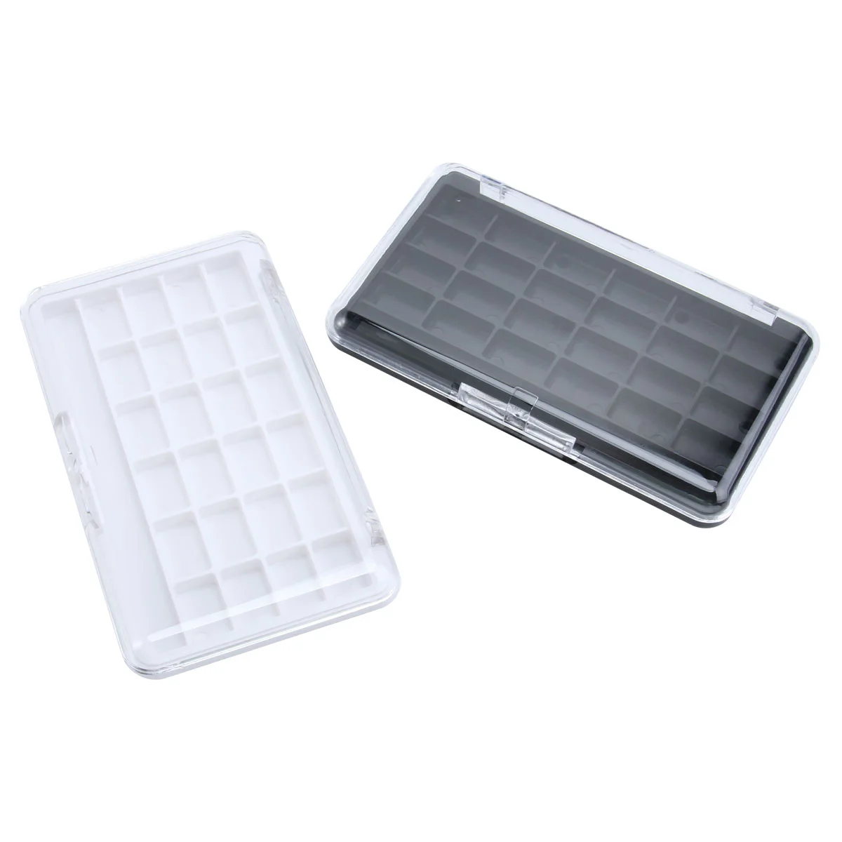 Grids Empty Refillable Container Case Makeup Palette for Beauty Lipstick Lip Balm Stickers Blusher White Black desktop organizer double grids multi functional pen holder makeup brush storage box office desk stationery holder