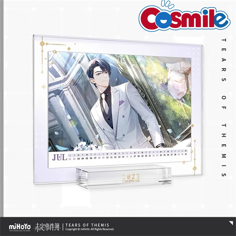 

Cosmile miHoYo Tears Of Themis Marius Lu Jinghe Official Anime 2023 Acrylic Commemorative Desk Calendar Cosplay Props C