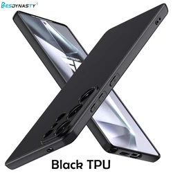 Matte Black Luxury Shockproof Case with Camera Protection - Ultra Slim Soft Silicone TPU for S26 PLUS (Black TPU)