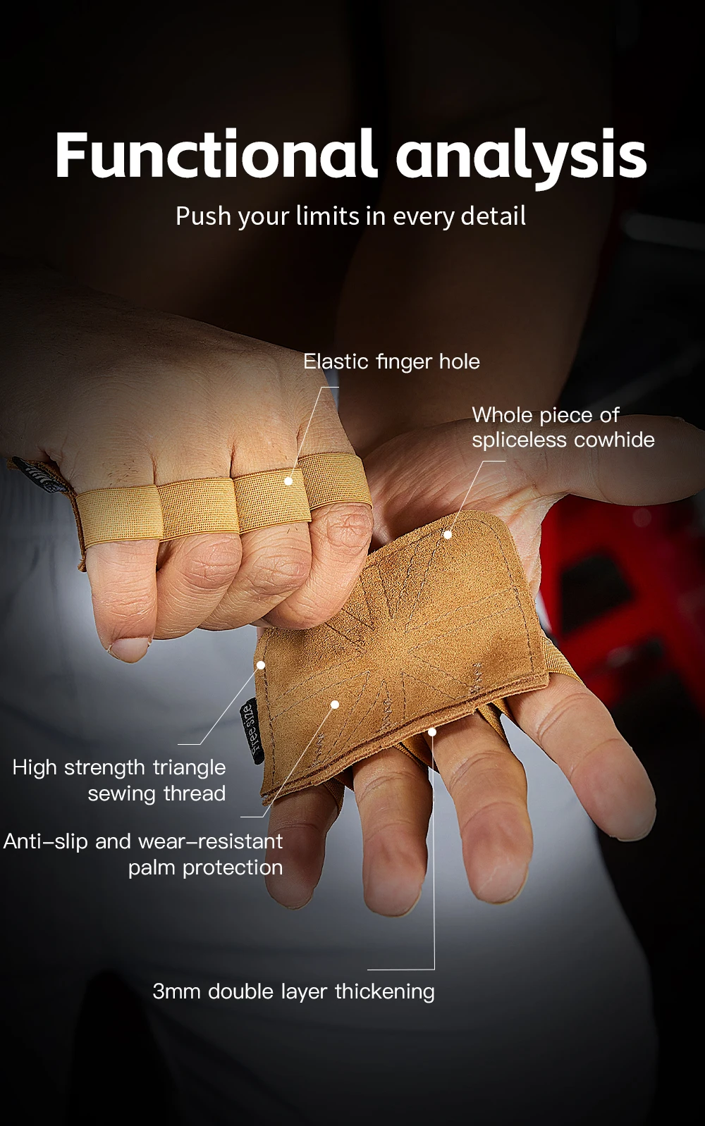 2 PC Powerlifting Gym Gloves Breathable Horizontal Bar Booster Gloves Weightlifting Leather Palm Guard Fitness Gloves Men Women