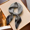 1pcs 70cm Houndstooth Printed Square Scarf for Women Imitation Silk CHRISTIAN Letters Fashionable and Versatile Headscarf Scarf 2