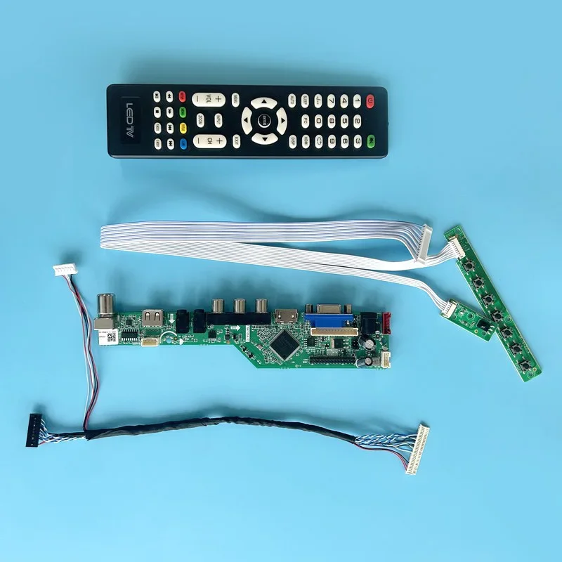 

Плата контроллера для CLAA102NA0ACW CLAA102NA2CCN, 10,2 дюйма, 30-Pin, LVDS-комплект «сделай сам», 1024*600, USB + AV + HDMI + ЖК дисплей VGA, ТВ, аналоговый сигнал