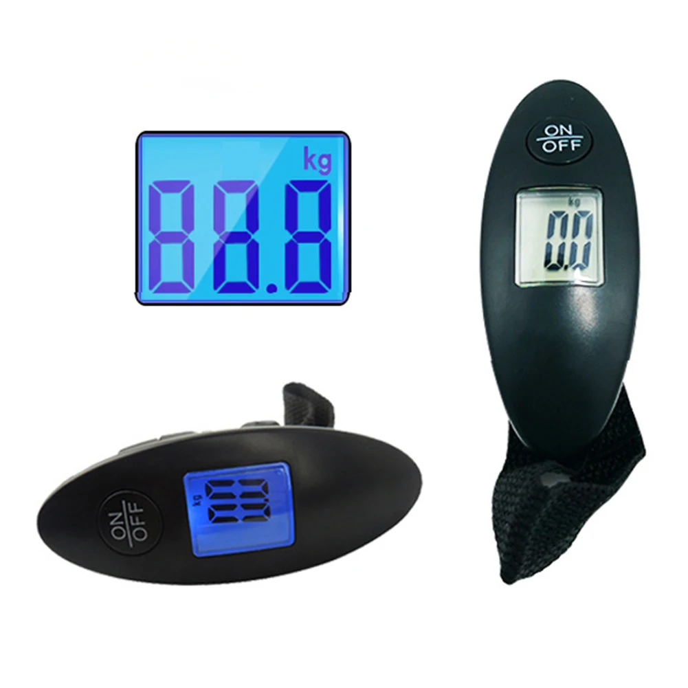 1Pc 40kg/100g LCD Digital Electronic Luggage Scale Portable Suitcase Scale Handled Travel Bag Weighting Fish Hook Hanging luggage scale luggage weight scale