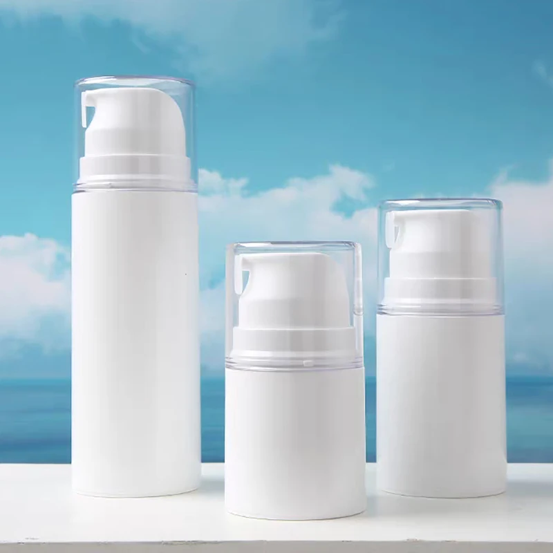 1Pcs 30/50/100ml Tragbare Reise Leere Airless Pumpe Jar Creme Dispenser Nachfüllbare Auslaufsicher Kosmetische flasche Lagerung Container – Detail 5