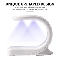 Mini Q-Shaped 6LED Nail Art UV Lamp USB Convenient Design Single Finger Nail Art Dryer Suitable for Gel Polish Manicure Tools 2